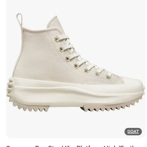 NWOT Converse Run Star Hike Platform Earthy Neutral Hitop